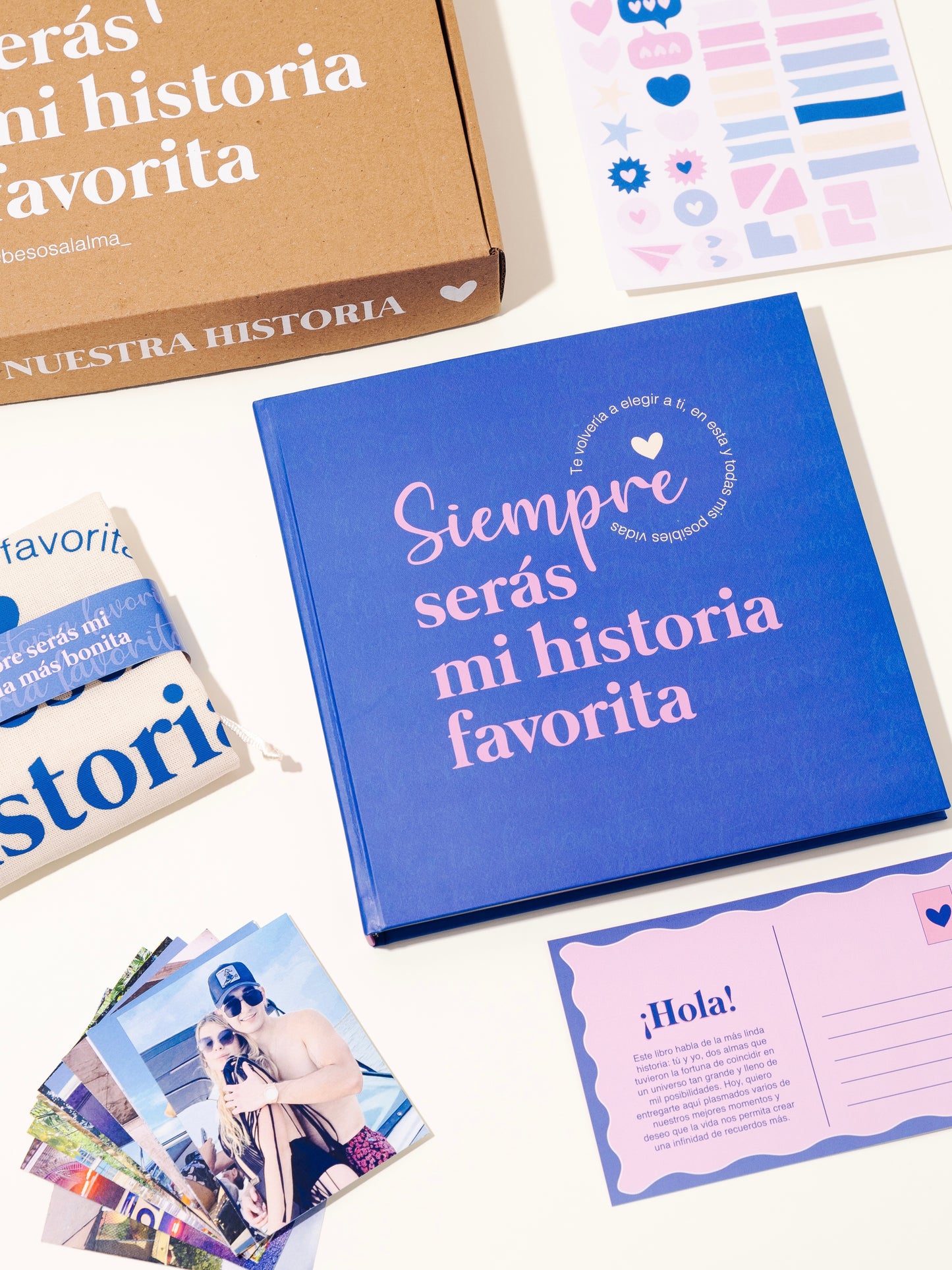 LIBRO ALBÚM PAREJAS + 26 FOTOS IMPRESAS