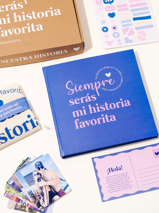 LIBRO ALBÚM PAREJAS + 26 FOTOS IMPRESAS