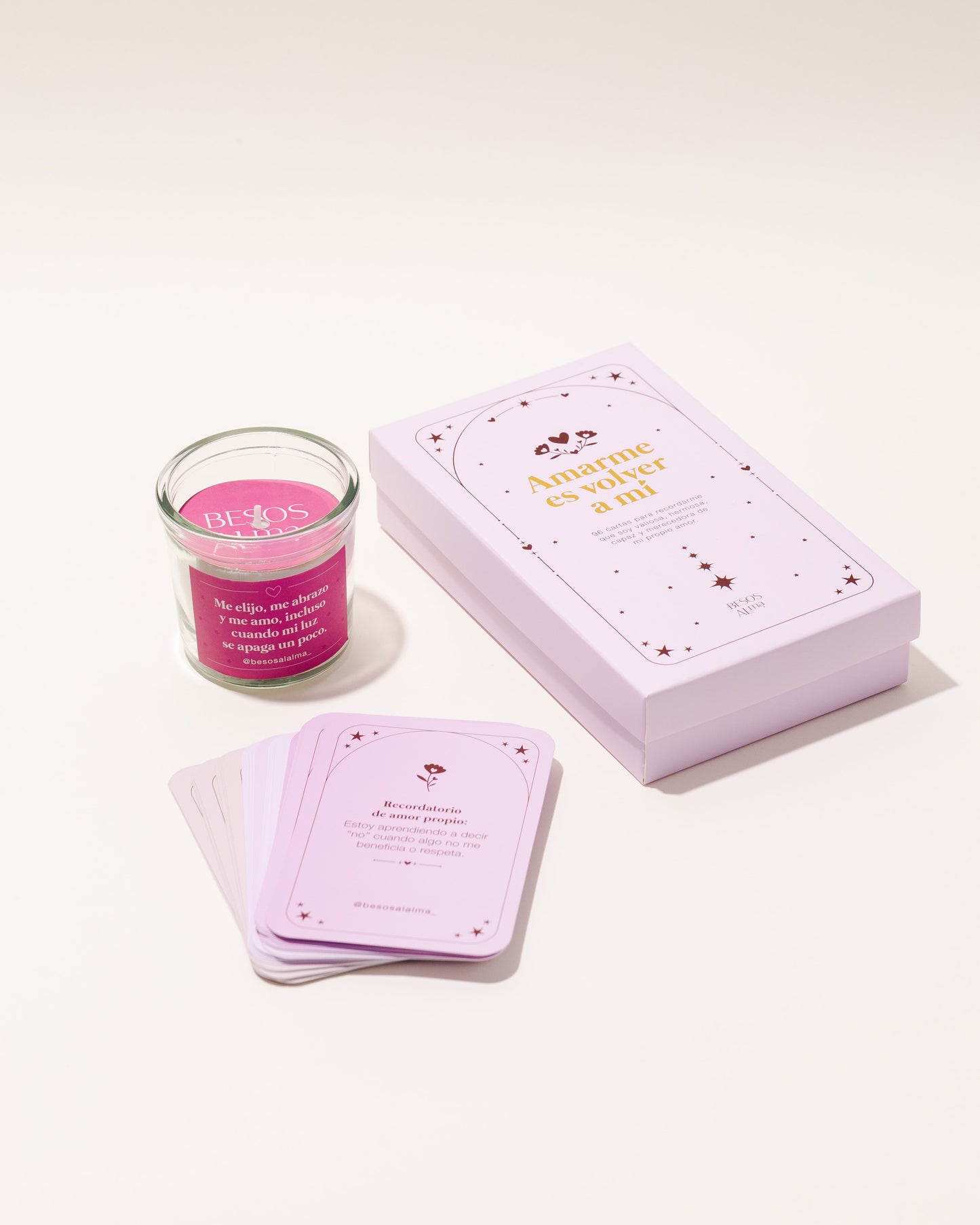 KIT CARTAS Y VELA DE AMOR PROPIO