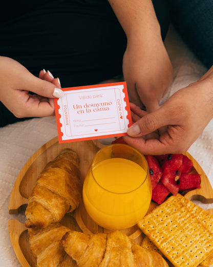 CARTAS TIPO CUPONES CON PLANES Y CITAS EN PAREJA