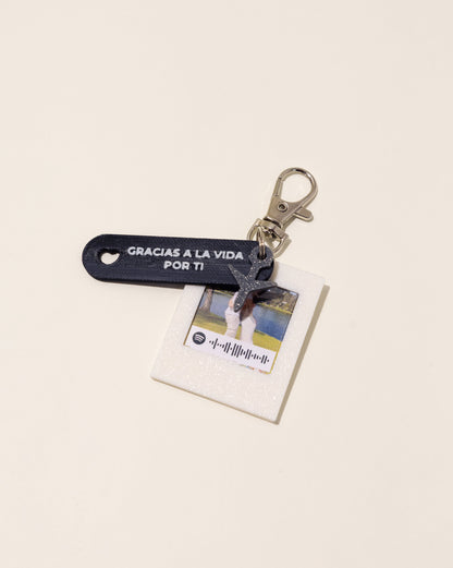 DOS AMULETOS DE RECUERDOS  - LLAVEROS PERSONALIZADOS CON FOTO