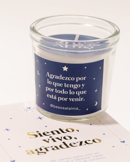KIT CARTAS Y VELA DE GRATITUD
