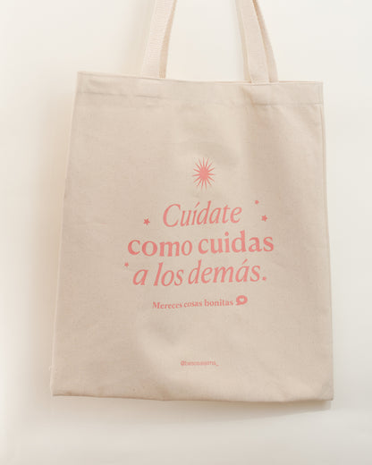 TOTE BAG - CUÍDATE COMO CUIDAS A LOS DEMÁS